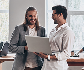 financial services landing page A/B test