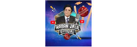 Hasan Jalil Official logo for YouTube cricket analysis and sports commentary channel