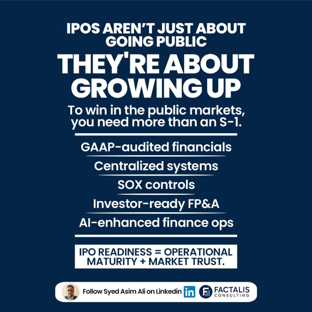 IPO readiness and LinkedIn personal branding growth strategy.