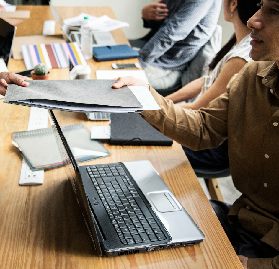 Team planning email marketing strategy