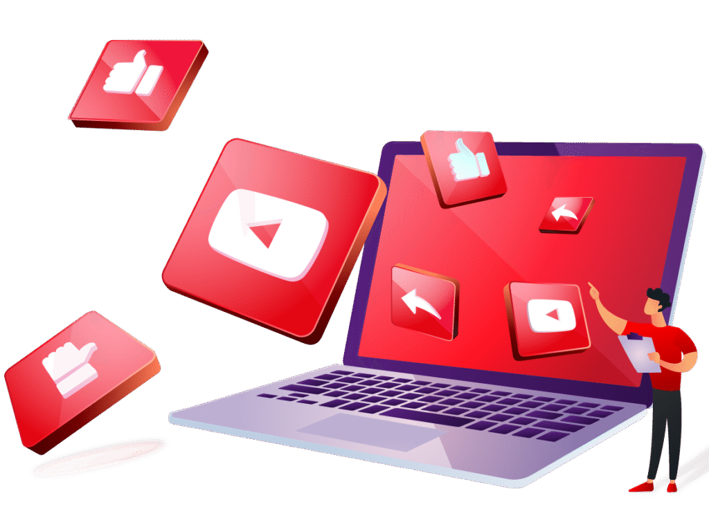 youtube channel management dashboard with CTR and AVD