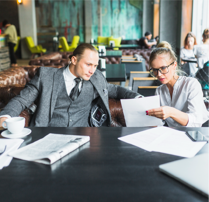 Digital marketing consultancy team planning Google ads, Facebook ads, and campaigns.