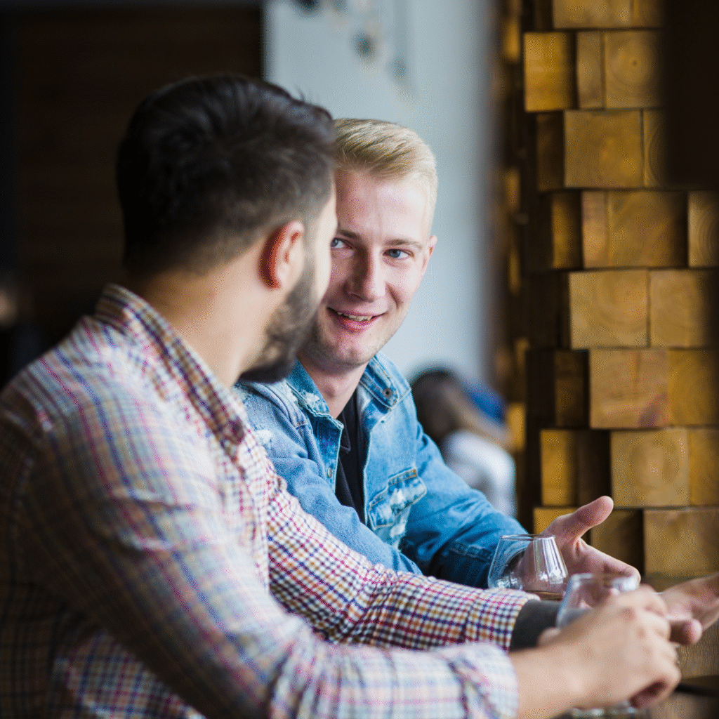 Entrepreneurs discussing LinkedIn B2B sales funnel and lead nurturing strategies